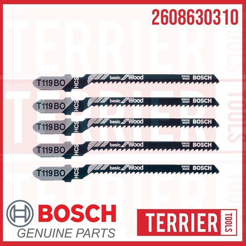 Bosch Jigsaw Blades T119BO HCS Basic for Wood 5 Pack (2608630310 ...