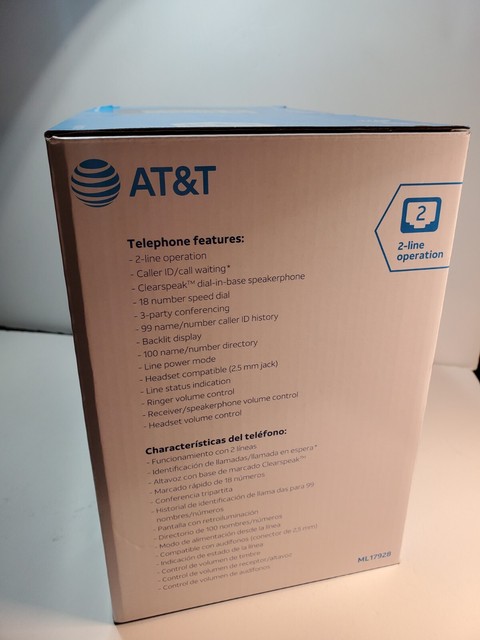 AT&amp;T ML17928 2-Line Speakerphone with Caller ID for sale online | eBay