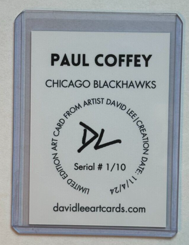 Paul Coffey Limited Edition Artist Signed 
