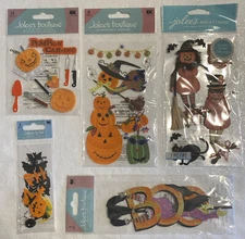 5 Packs Jolee's Boutique Scrapbook Stickers  ~ Halloween Sets NEW Some Poseable