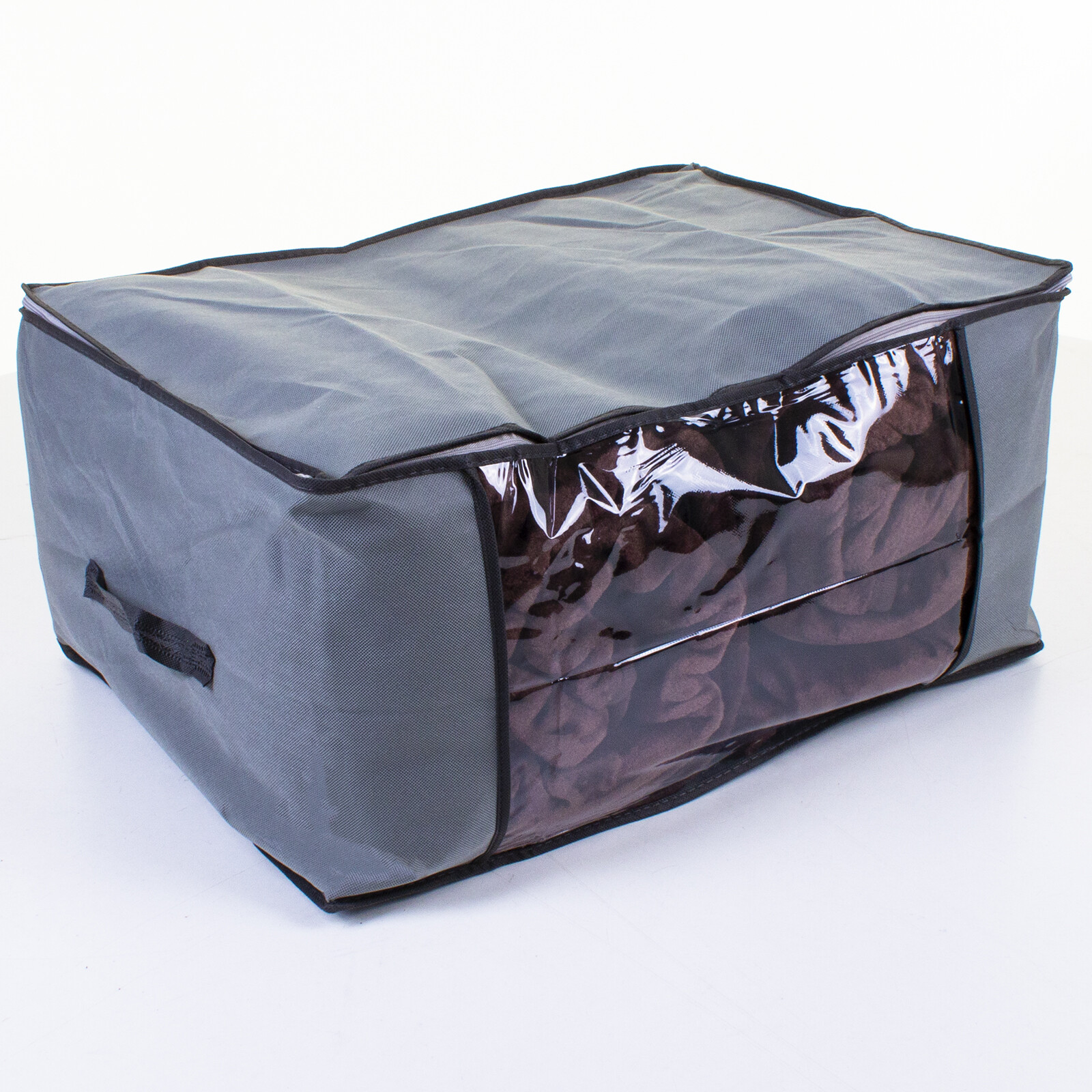 LARGE ZIPPED STORAGE BAG CLOTHES DUVET QUILTS PILLOWS BEDDING LAUNDRY