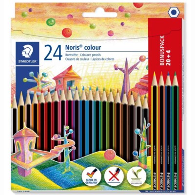 STAEDTLER Farbstift 185 C24P Noris colour 20 + 4 GRATIS