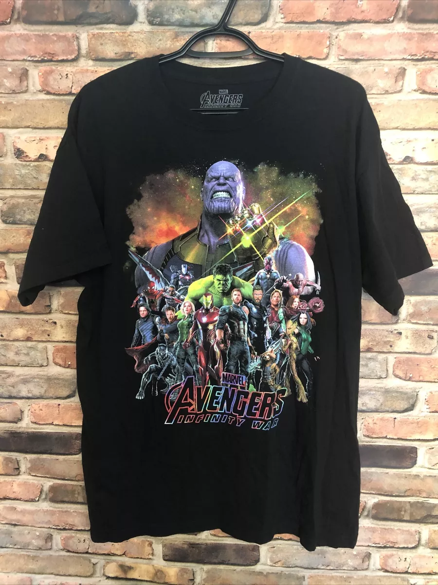 marvel avengers Infinity war Graphic Short Sleeve T-shirt men Size large  black | eBay