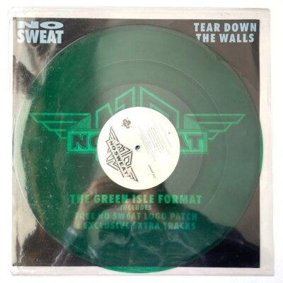 No Sweat Tear Down the Walls Green UK 12'' Single 45 RPM Vinyl Record NM M-