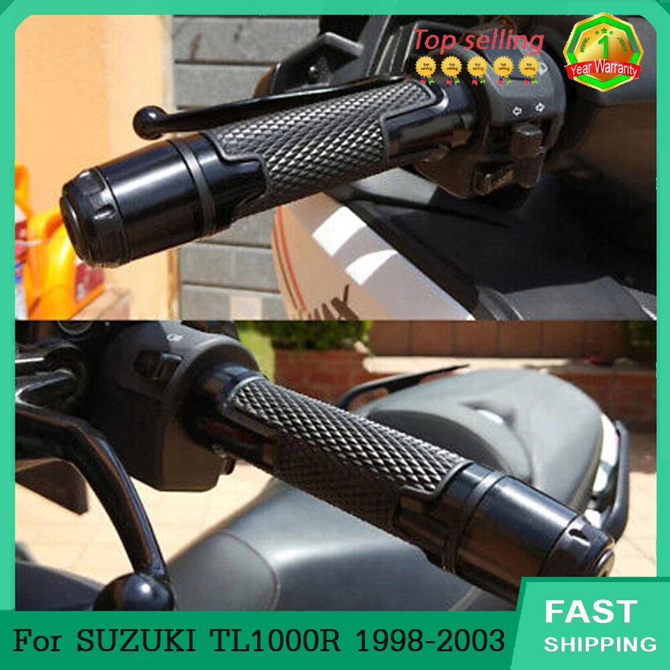 For SUZUKI TL1000R TL 1000 R 1998-2003 motorcycle CNC Handlebar Grip Handl Grips Foto 3 de 4
