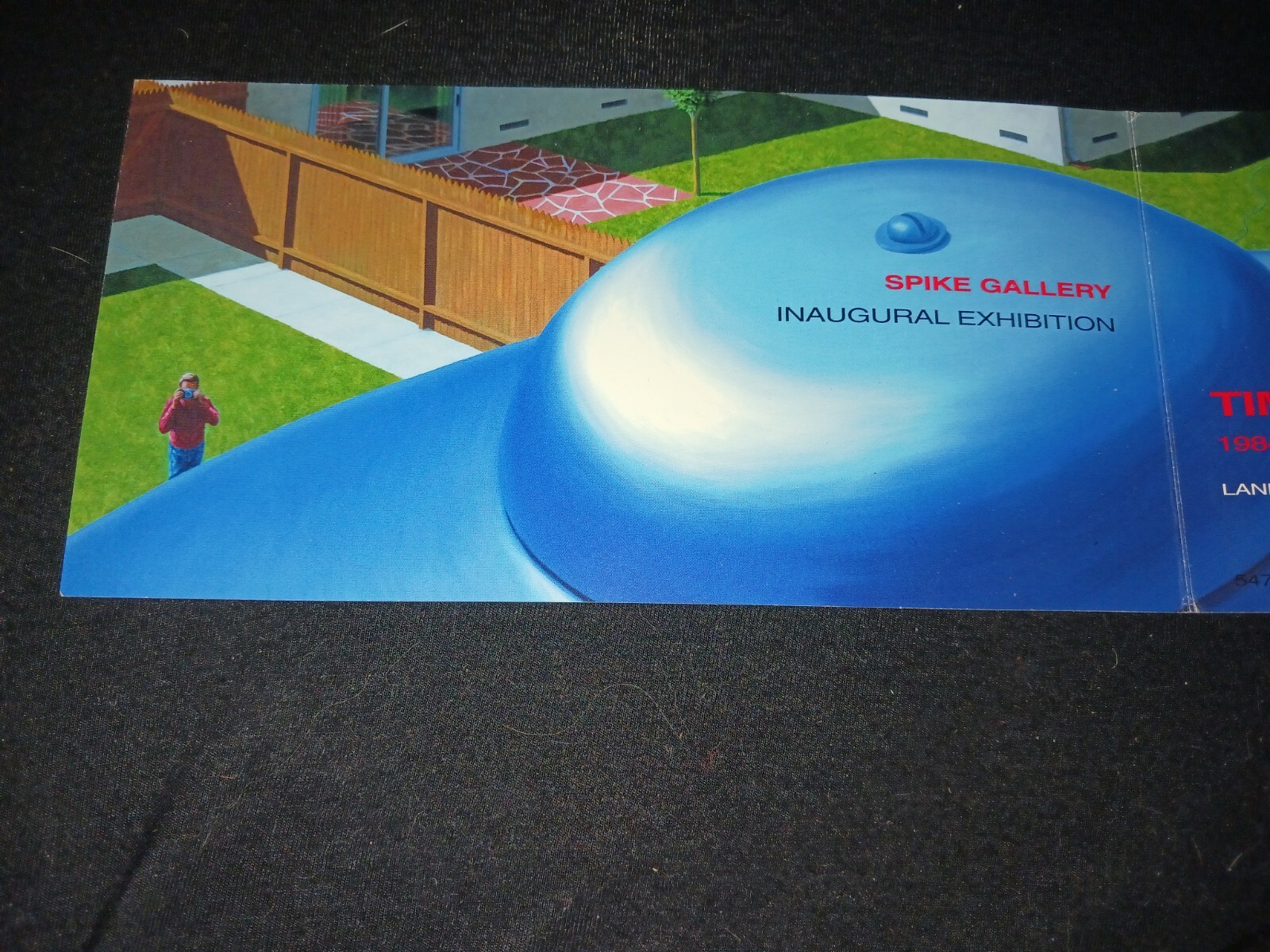 Tim CASE 1984-onward Spike Gallery 2002  art exhibition invitation ephemera card