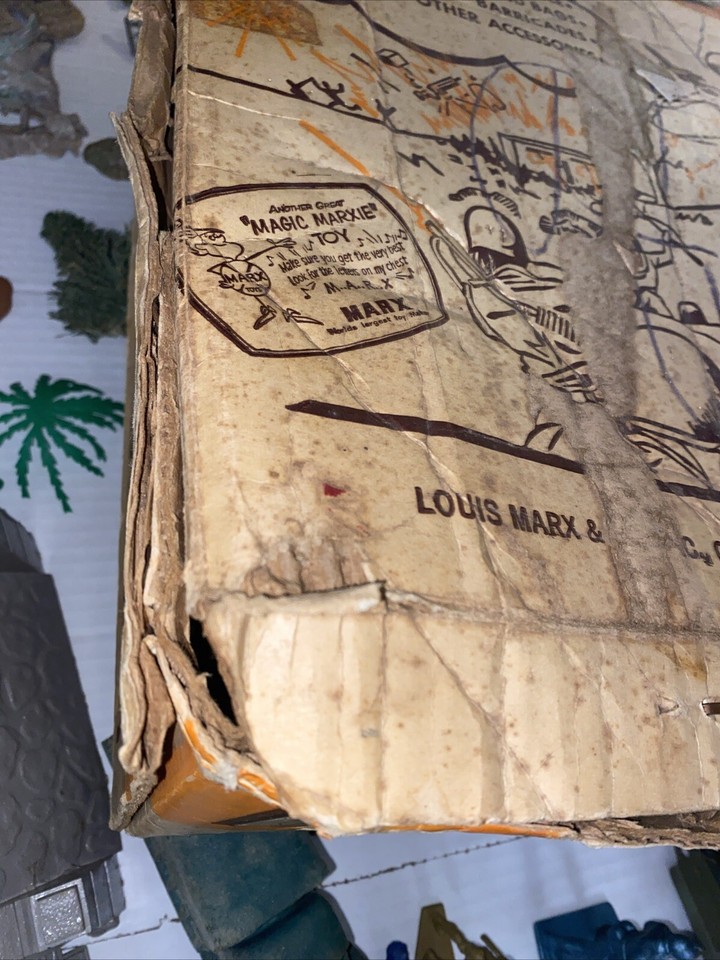 ASIS Vintage MARX BATTLEGROUND PLAYSET 4754 w/Box Glendale