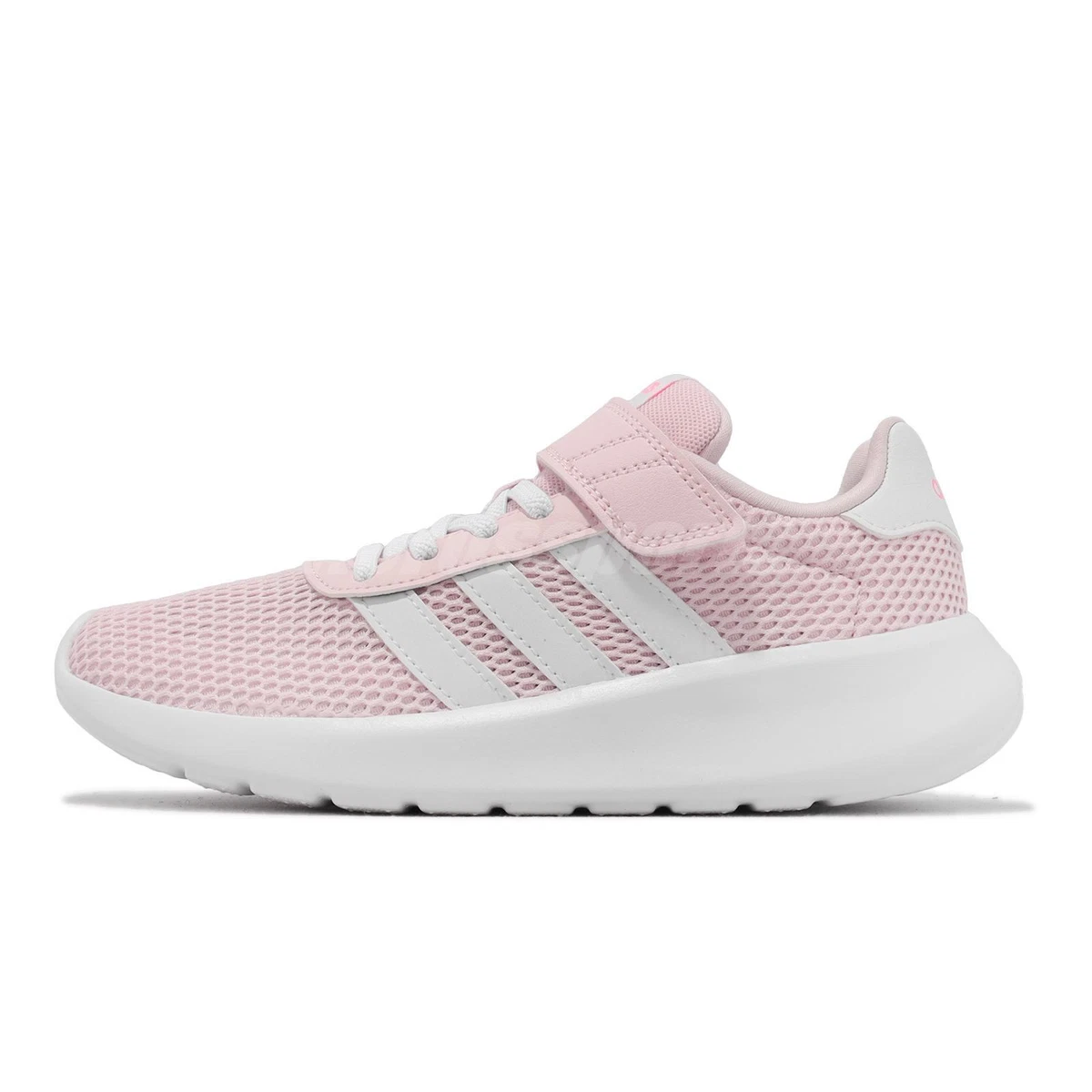 adidas Lite Racer 3.0 EL K rose clair blanc enfant sangle de course pr scolaire