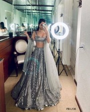 Aesthetic Wear Taffeta Crepe Silk Frey Lehenga Choli And Dupatta For Women