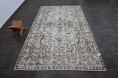 Oushak Türkisch Vintage Teppich 5x9 Kelim Rug Anatolisch Handarbeit Boho Deko...