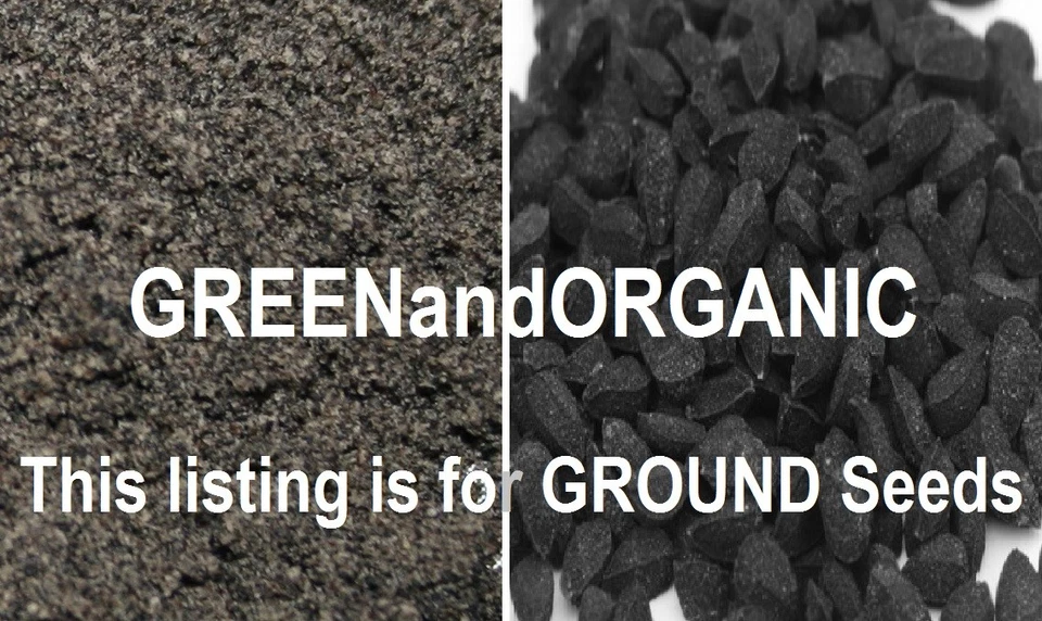 Increíble semilla de comino negro de 16 oz hierbas enteras finamente molidas NIGELLA SATIVA en polvo Foto 2 de 3