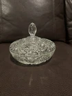 Vintage Anchor Hocking Star of David Candy Dish with Lid 7.25" - Beautiful!!!