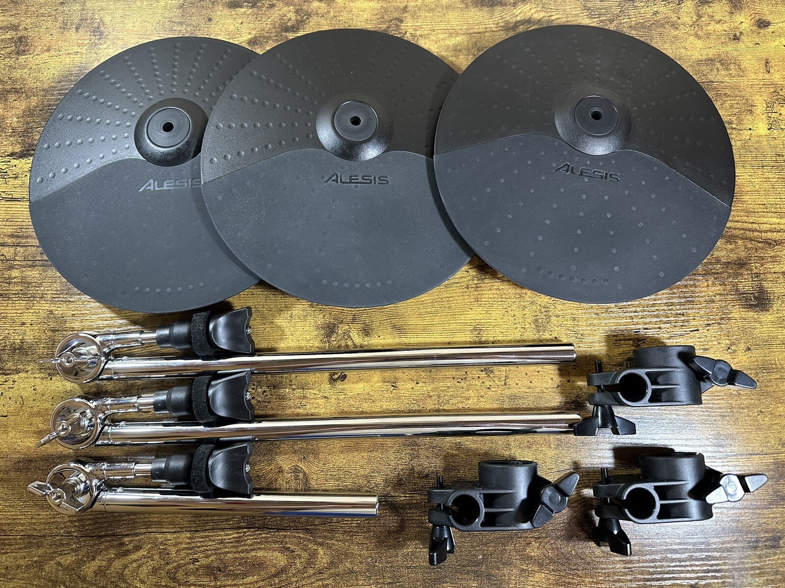 (3) Alesis Surge Mesh SE 10" Cymbals HiHat, Ride Cymbal & Crash w
