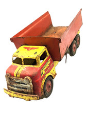 Vintage 1950 S WYANDOTTE Giant Construction Tandem Axle Dump Truck as is  209 