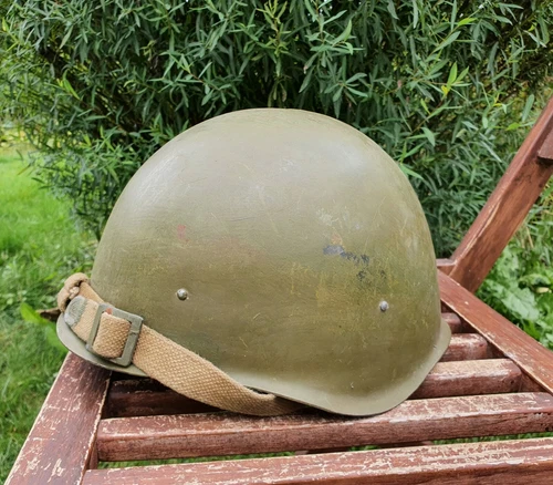 Original Military Helmet SSh 40 Steel WW2 Soviet Army RKKA WWII Size - 2 Number