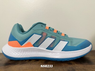 ADIDAS WMNS FORCEBOUNCE 2.0 BLUE ORANGE WHITE GX1257 VOLLEYBALL SHOES SIZE 7 NEW
