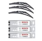 FRONT & REAR WIPER BLADES -3PC SET- 21"/20"/11" for 2002-2006 HONDA CRV