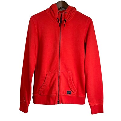 VTG Nike 6.0 H20ody Size M (7-9) Red-Orange Long Sleeves Hoodie Full Zip Sweater