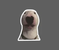 Bull Terrier Meme Sticker Dog Waterproof Pet Friend Gift NEW