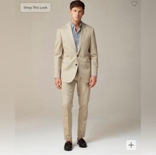 J. Crew Ludlow Slim-fit suit jacket in Italian chino multiple sizes available