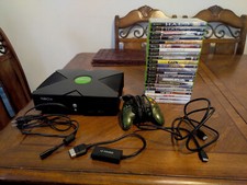 Original Xbox Console Bundle w/ 22 Game Lot, HDMI Adapter, Cables  Controller