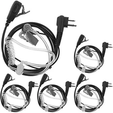 5pack Covert Acoustic Tube Earpiece headset 2 PIN for Motorola Radio