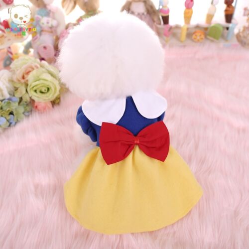 Pets Dog Cat Snow White Costume Cute Outfit Dress-Up Halloween Easter Party - Picture 5 of 15