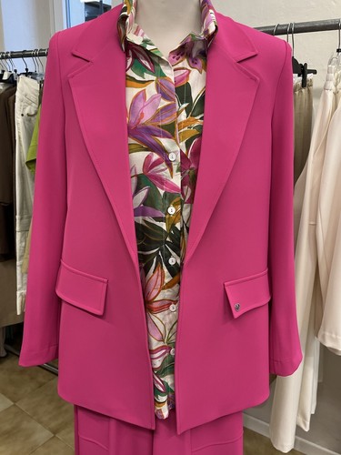 Blazer Donna Please Fucsia Giacca Elegante estiva cerimonia party - Imagen 8 de 8
