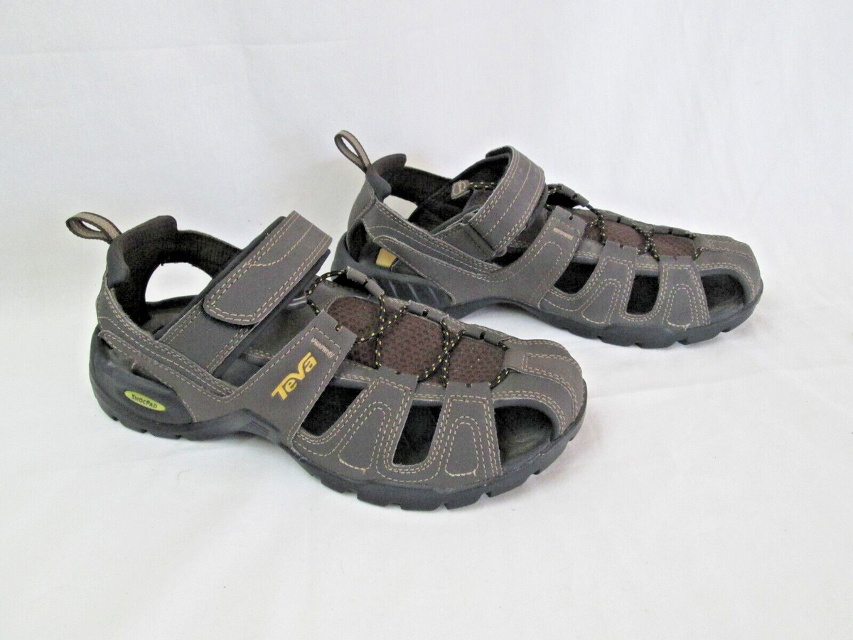 Teva Forebay Men\'s Brown Sport Hiking Sandals Water Ready Shoc Pad Size‎ 14 Teva Flintwood Water Sandals (For Men) - Save 58% main image 2