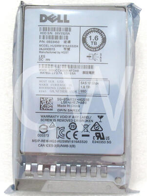 5HR3X HUSMM1616ASS204 Dell ENTERPRISE 1.6TB 12Gbps 2.5''SAS Solid State Drive SSD