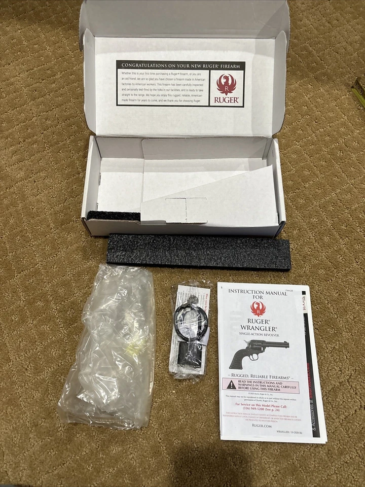 Ruger Wrangler 22 Revolver Box With Manual And Lock - Image 3 of 3