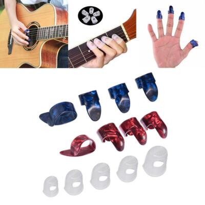 Gazechimp Daumen + Fingernagel Gitarren-Plektren Gitarrenplektrum buntes Set für Gitarre Bass