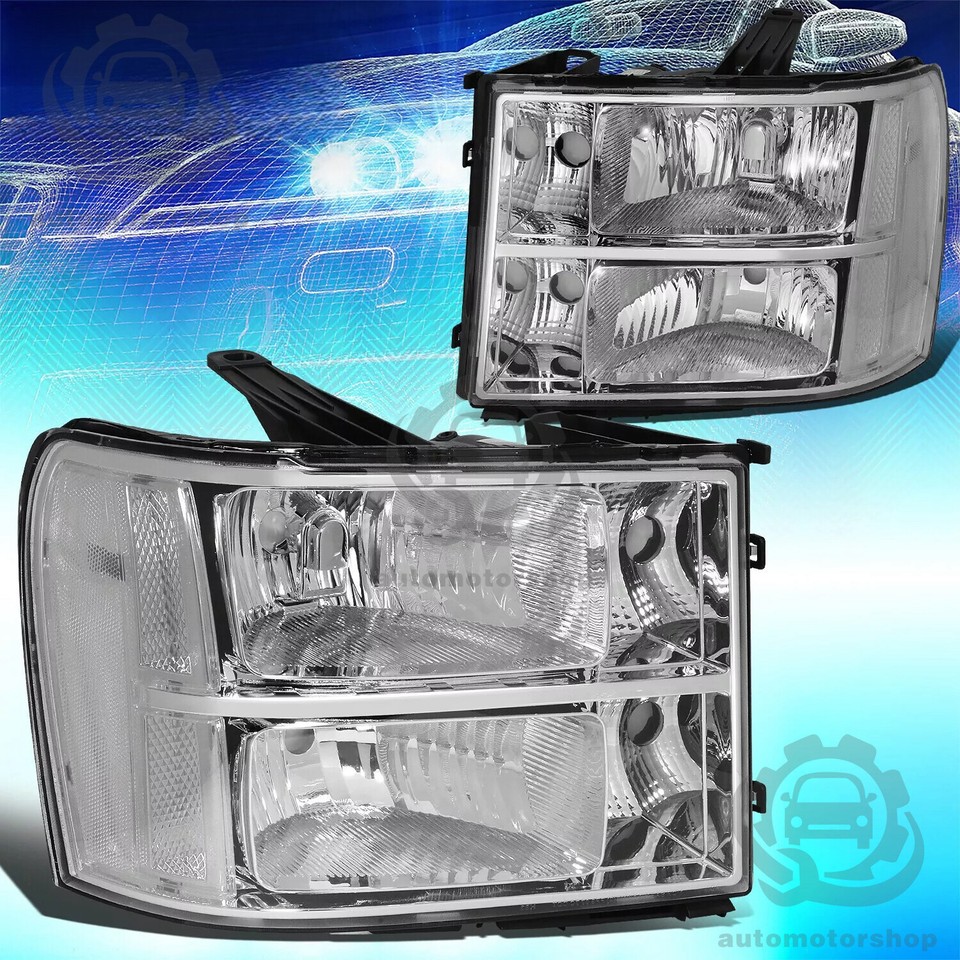 Headlights For 20072013 GMC Sierra 1500/20072014 Sierra 2500HD 3500HD