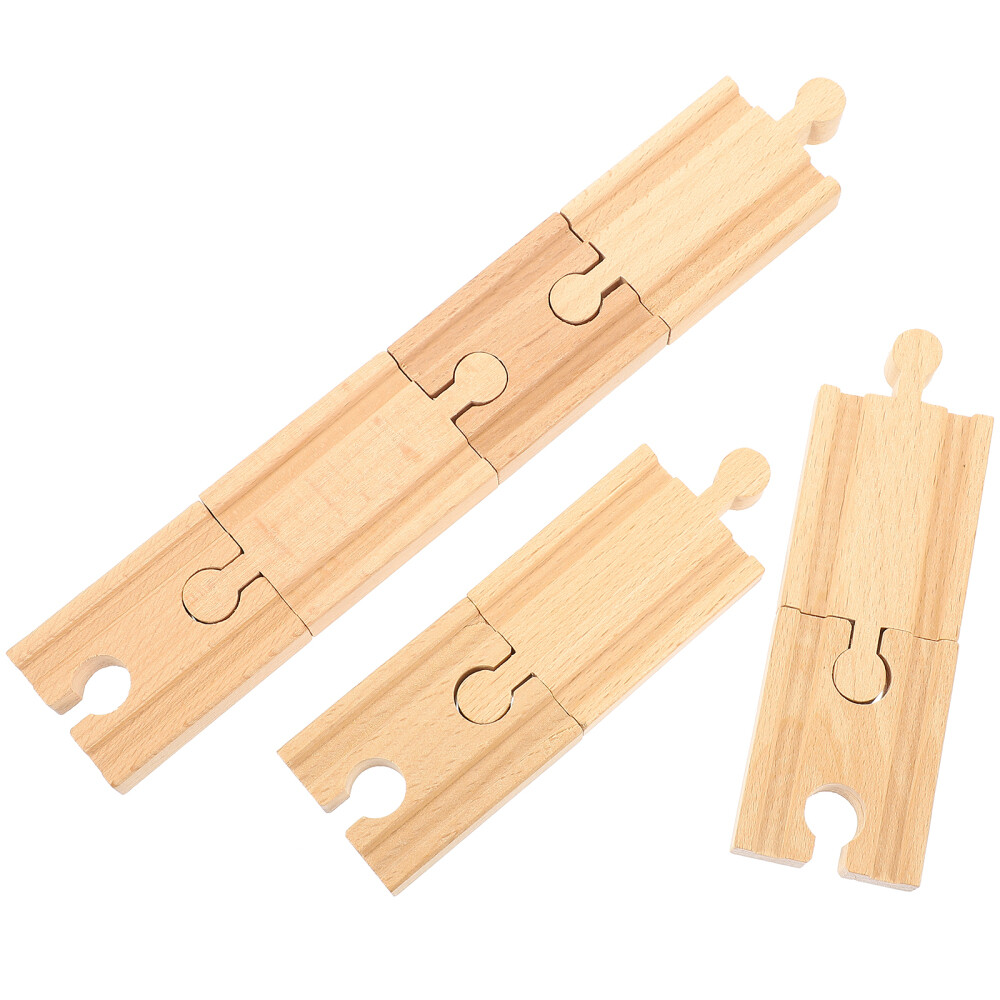 Wooden Train Tracks 8pc Set for Kids Creative Railway Play  