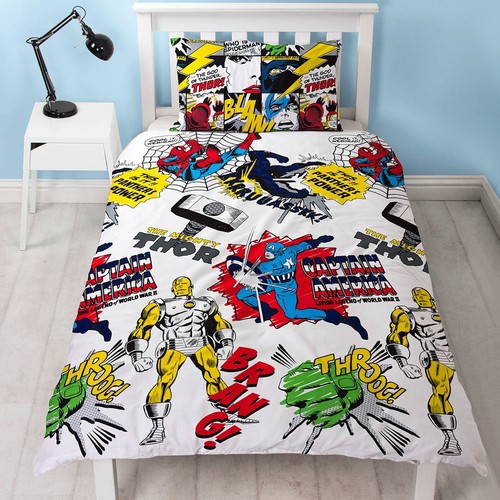 Marvel Superheroes Single Duvet Cover 