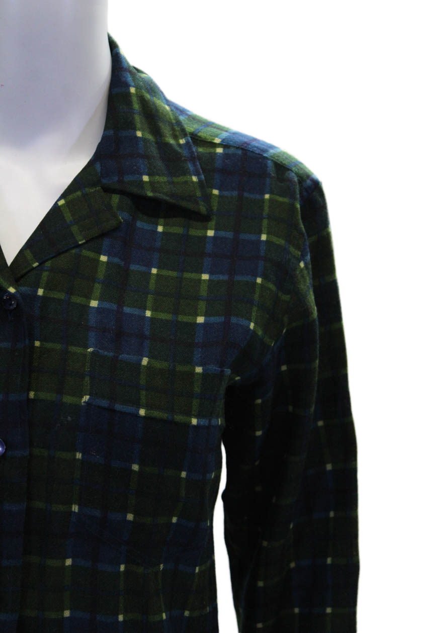 Camicia Saint Laurent RIve donna Rive Gauche con colletto e bottoni blu taglia 36