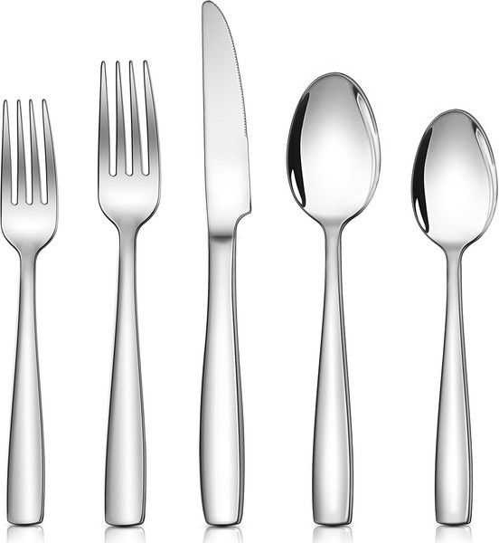Besteckset 30-Teilig Edelstahl Poliert FüR 6 Personen Essbesteck-image