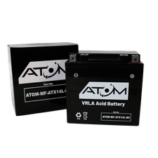 YTX14L-BS - Atom AGM Battery 14Ah 285CCA  Harley-Davidson XL 1200 C Custom 04-18