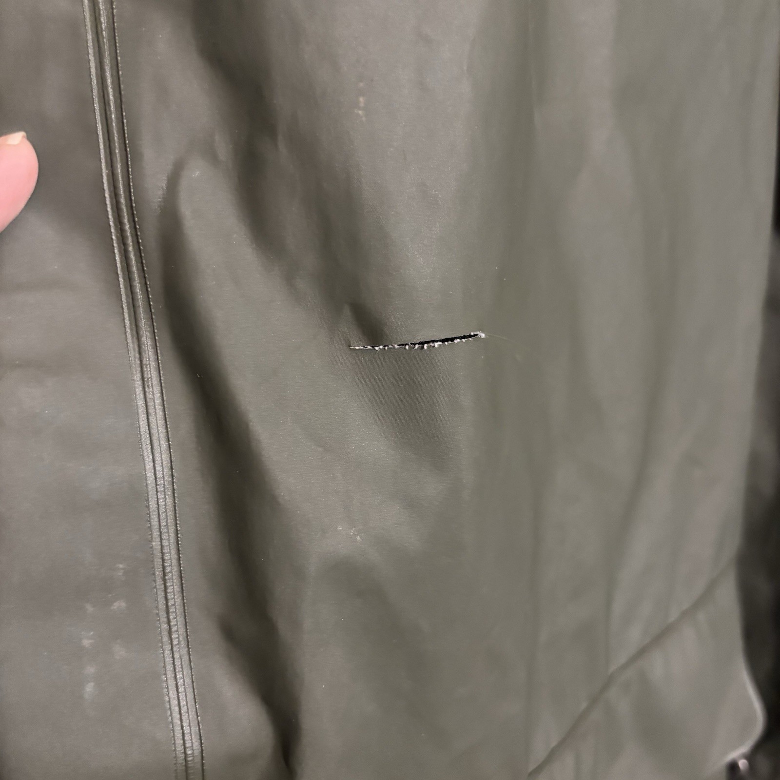 Helly Hansen Workwear Rain Jacket Waterproof Army… - image 2