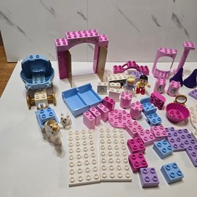 Lego Duplo Cinderella's Castle 50+ Pieces Incomplete Prince, Horse Carriage 6154