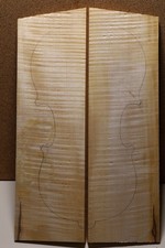 Violin European Flamed Maple Back with ribs