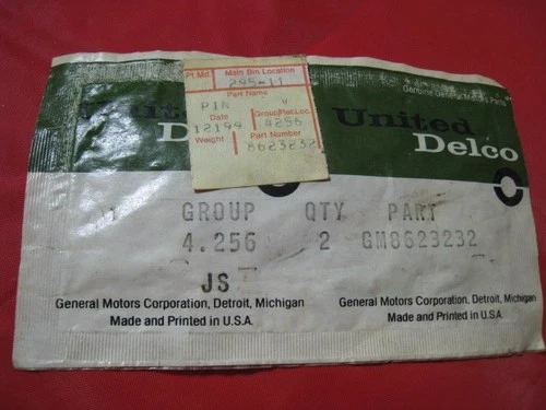 NOS GM 8623232 PIN GOVERNOR WEIGHT Vintage OEM United Delco