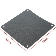 5PCS 120mm Cuttable Black PVC PC Fan Dust Filter Dustproof Case Computer Mesh NN