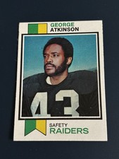 GEORGE ATKINSON 1973 CARD Topps #187 OAKLAND RAIDERS