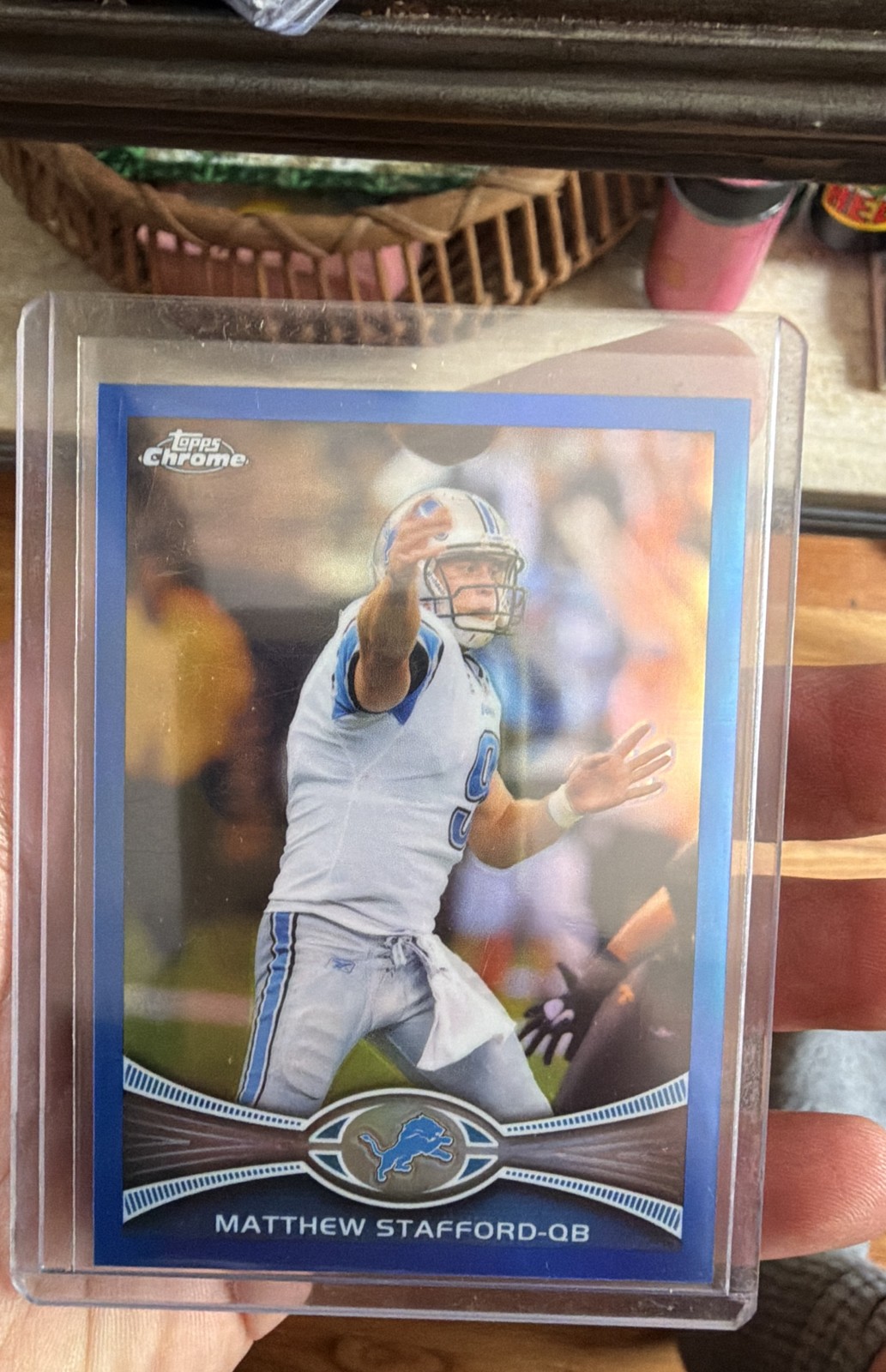 2012 Topps Chrome - Matthew Stafford #126 Blue Refractor /199