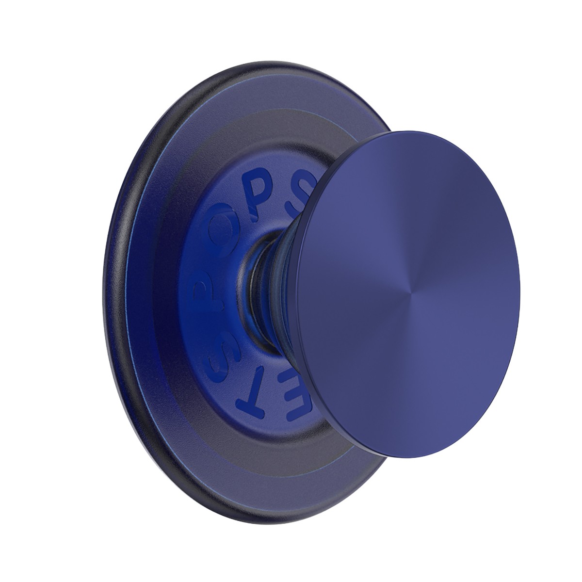 PopGrip PopSockets Finition Métallique Bleu Marine : Support Smartphone Premium au Design Épuré