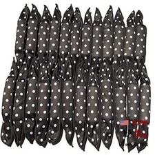 40Pcs Soft Curlers To Sleep In Overnight Hair Rolllers - Black