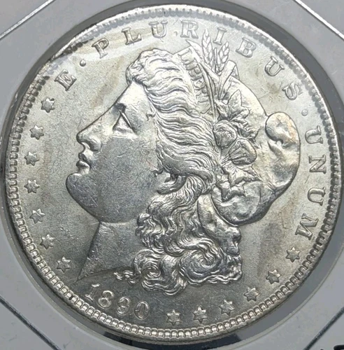 1890 Morgan Silver Dollar High Grade MS Details Plenty Of Luster