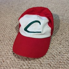 Vintage Pokemon Ash Ketchum Baseball Cap Hat Red Youth Adjustable