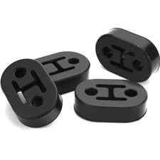 4 Stück Auto Auspuff Aufhänger 2 Loch Universal Gummi Auspuff Halterung Schal...
